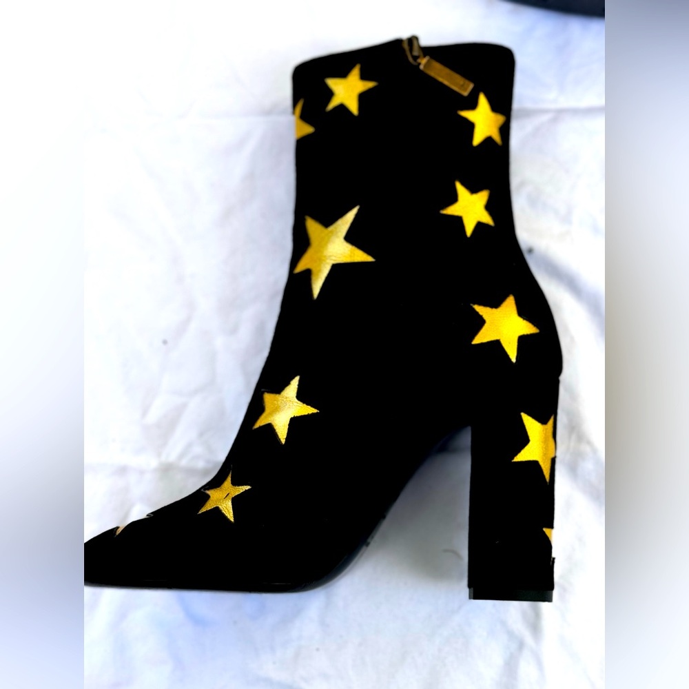 Saint Laurent Suede Lou Star Boots in 39.5 - authentic